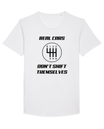 Real cars Tricou mânecă scurtă guler larg Bărbat Skater