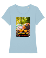 Witching you a happy Halloween Tricou mânecă scurtă guler larg fitted Damă Expresser