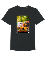 Witching you a happy Halloween Tricou mânecă scurtă guler larg Bărbat Skater