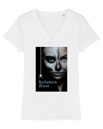 Halloween Mood Tricou mânecă scurtă guler V Damă Evoker