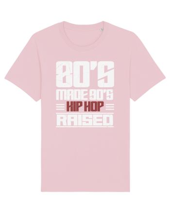 80's Made 90's Hip Hop Raised distressed Cotton Pink