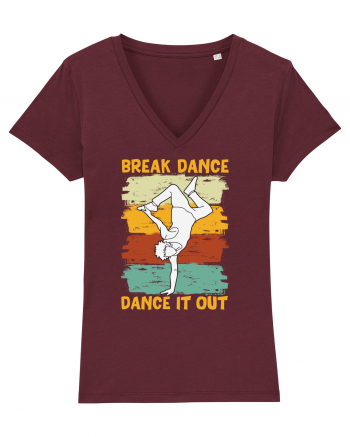 Break Dance Dance It Out Burgundy