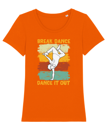Break Dance Dance It Out Bright Orange