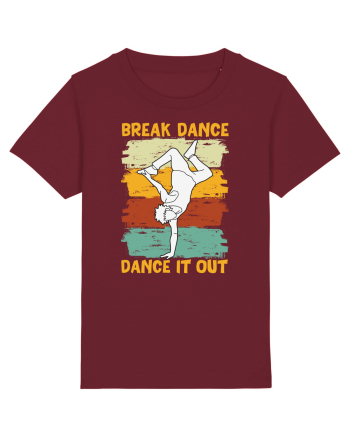Break Dance Dance It Out Burgundy