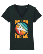 Break It Down For Me Tricou mânecă scurtă guler V Damă Evoker