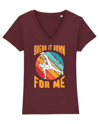 Break It Down For Me Burgundy