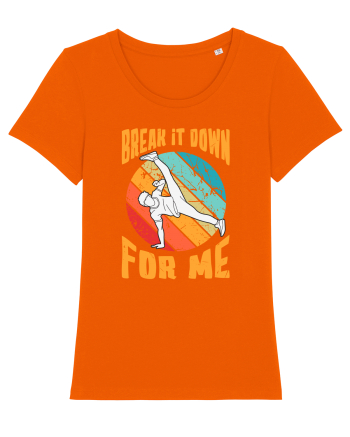 Break It Down For Me Bright Orange