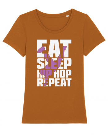 Eat Sleep Hip Hop Repeat Roasted Orange