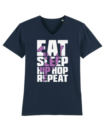 Eat Sleep Hip Hop Repeat French Navy