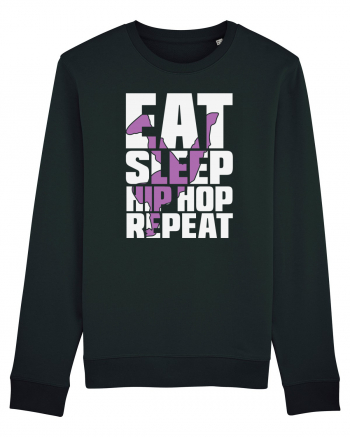 Eat Sleep Hip Hop Repeat Black