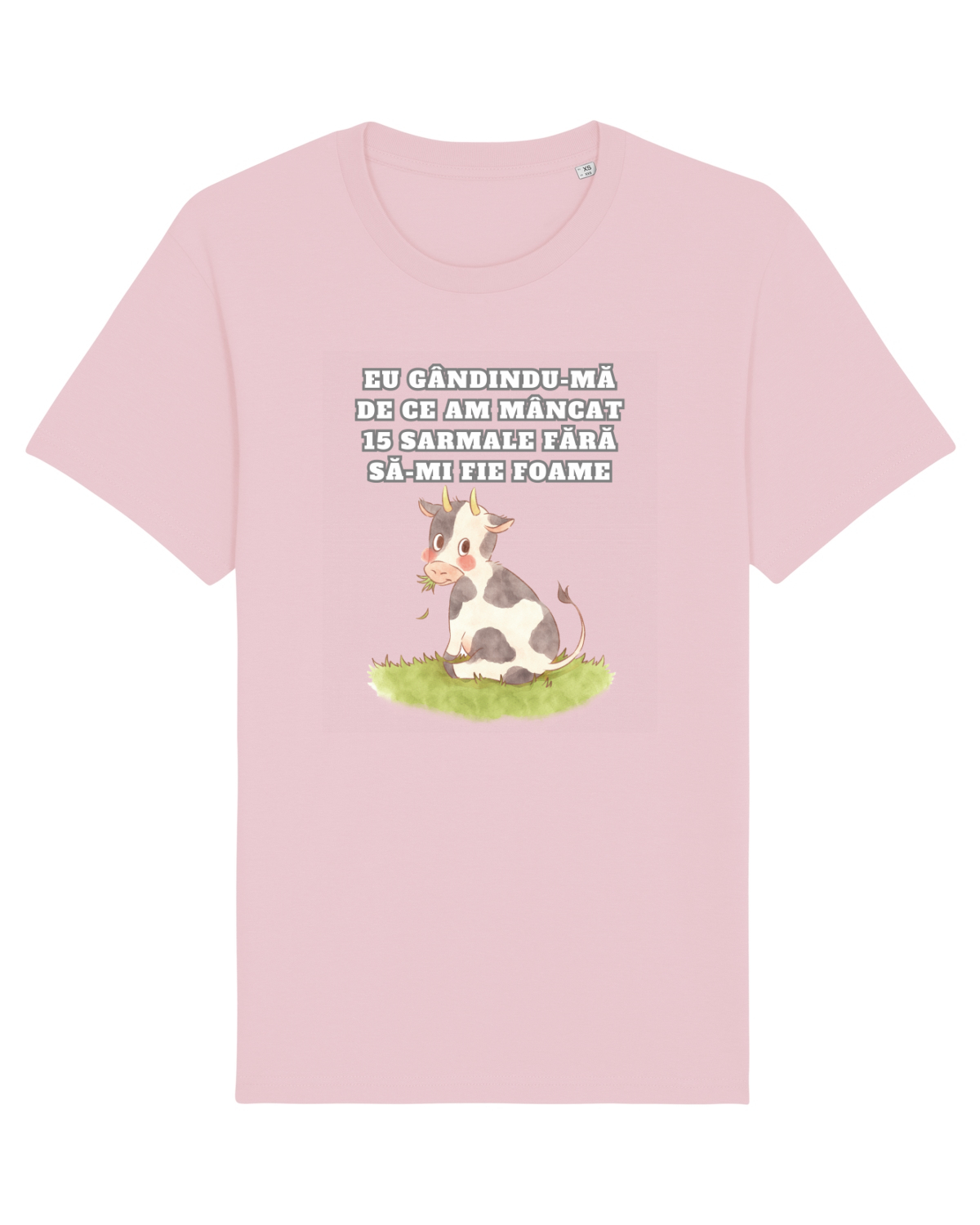 Tricou mânecă scurtă Unisex Rocker Cotton Pink