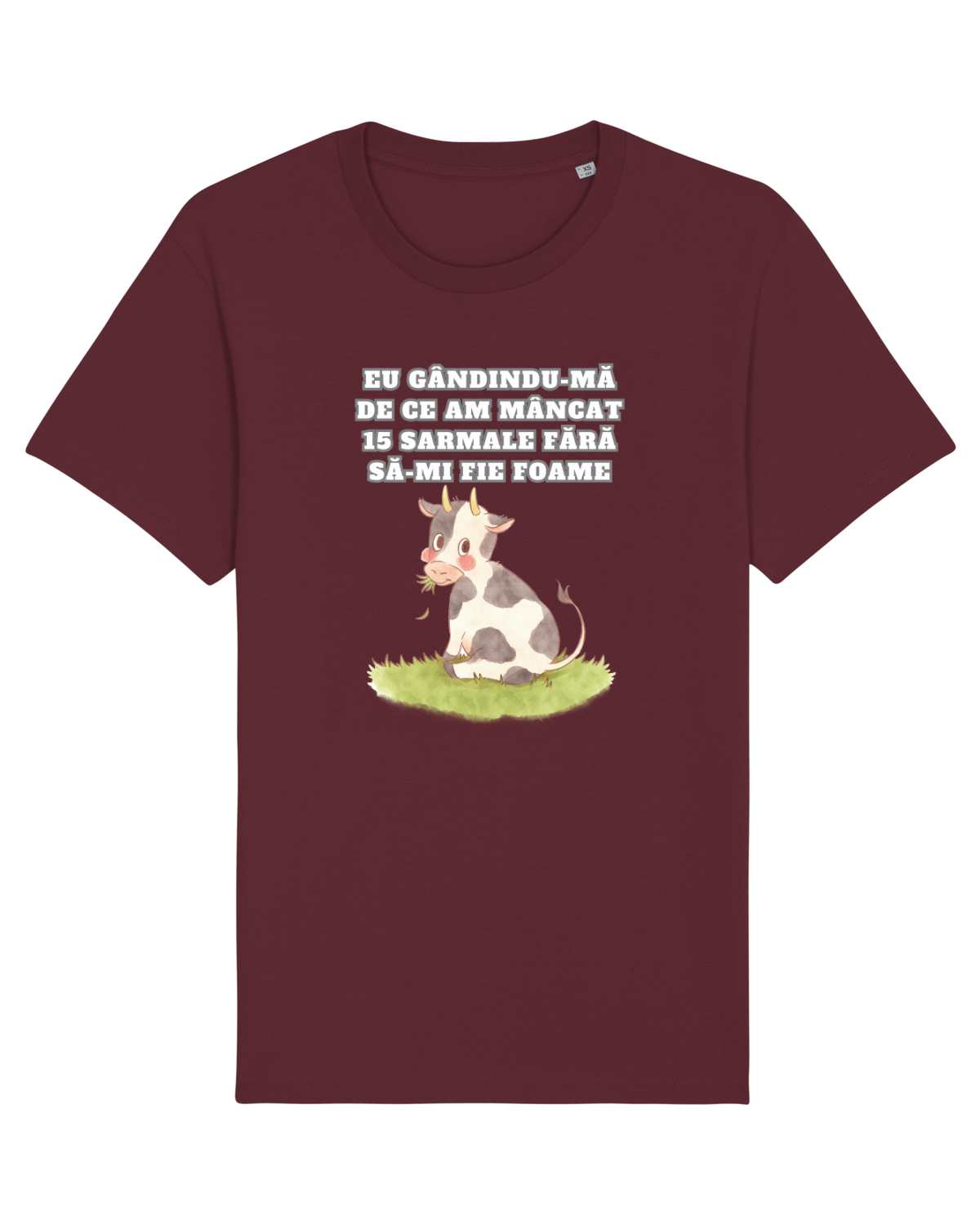 Tricou mânecă scurtă Unisex Rocker Burgundy