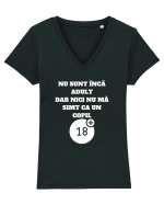 NU SUNT ÎNCĂ ADULT Tricou mânecă scurtă guler V Damă Evoker