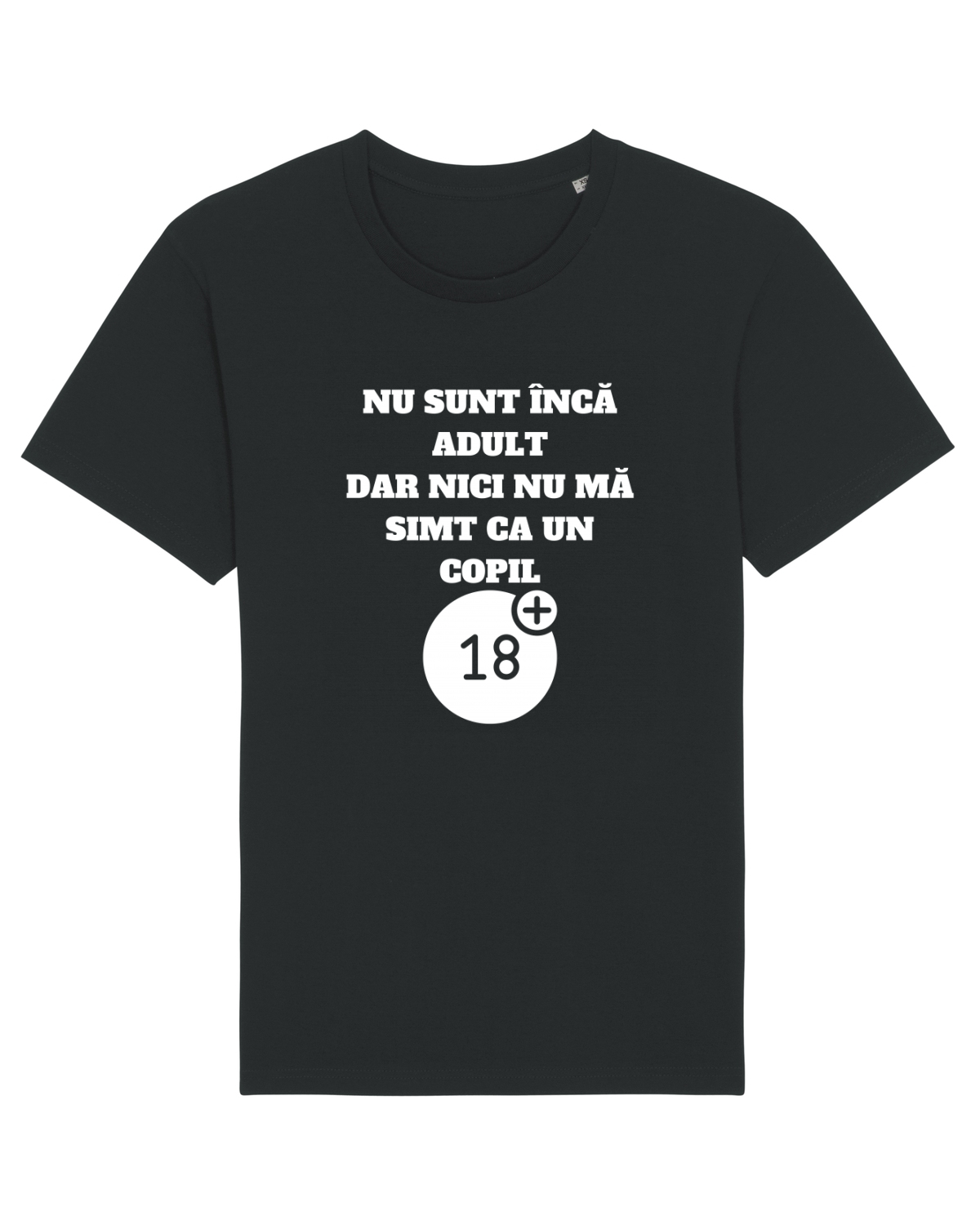 Tricou mânecă scurtă Unisex Rocker Black