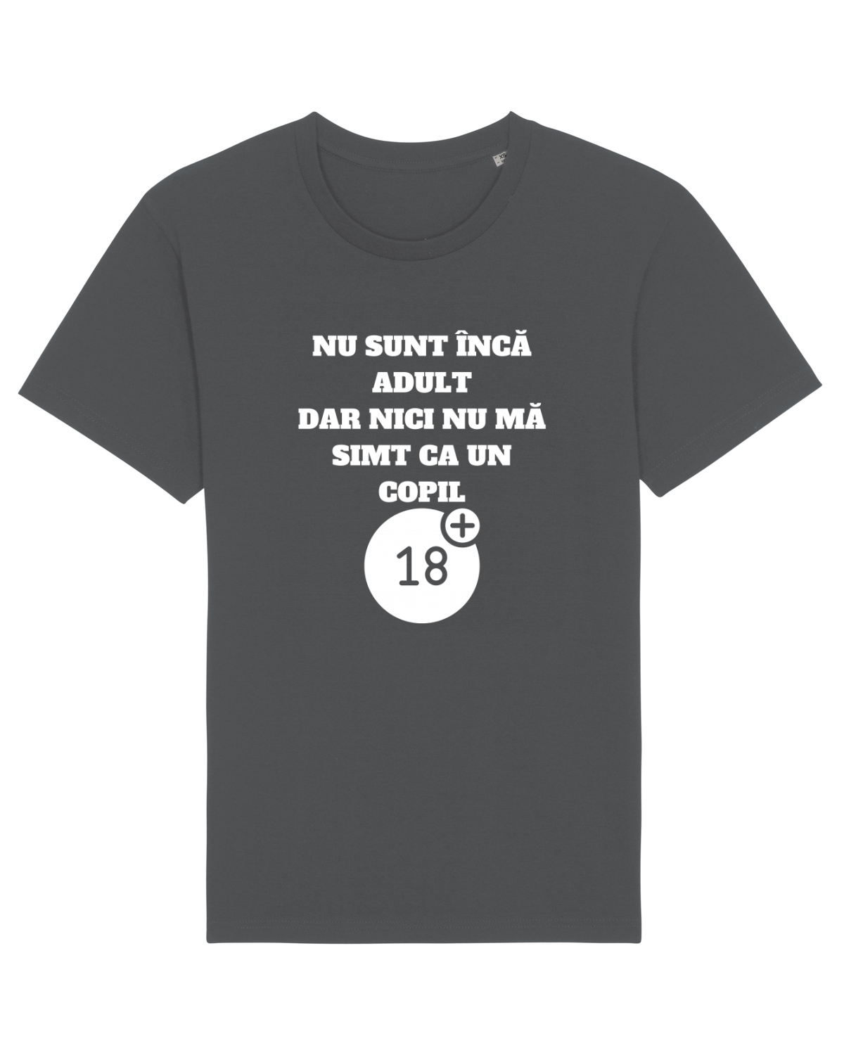 Tricou mânecă scurtă Unisex Rocker Anthracite