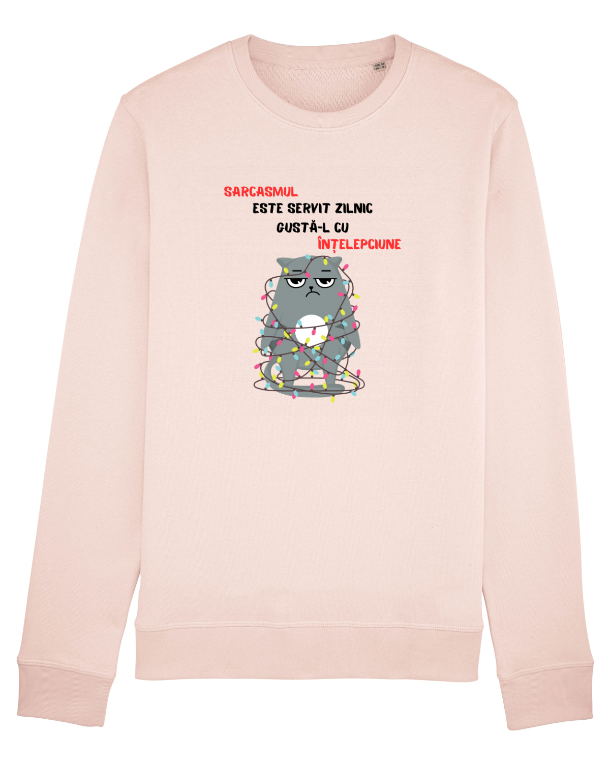 Bluză mânecă lungă Unisex Rise Candy Pink