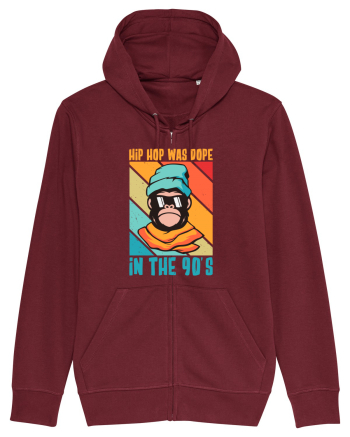 Hip Hop Was Dope In The 90's Burgundy