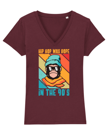 Hip Hop Was Dope In The 90's Burgundy
