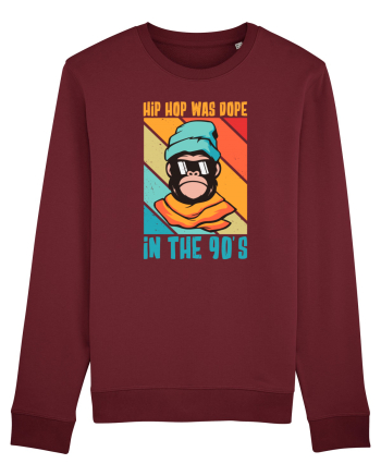 Hip Hop Was Dope In The 90's Burgundy