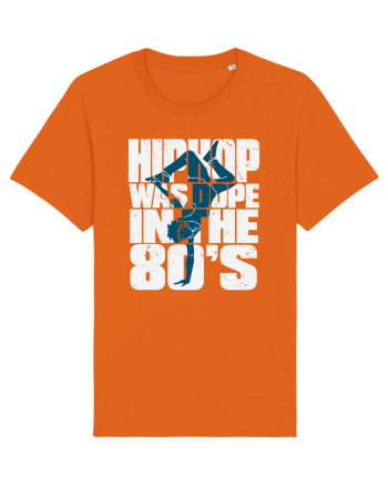 Hiphop Was Dope In The 80'S Bright Orange