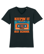 Keepin' It 80'S 90'S Old School Mixtape Tricou mânecă scurtă guler V Bărbat Presenter