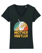 Mother Hustler Tricou mânecă scurtă guler V Damă Evoker