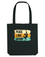 Peace Love Hip Hop Dancing Sacoșă textilă