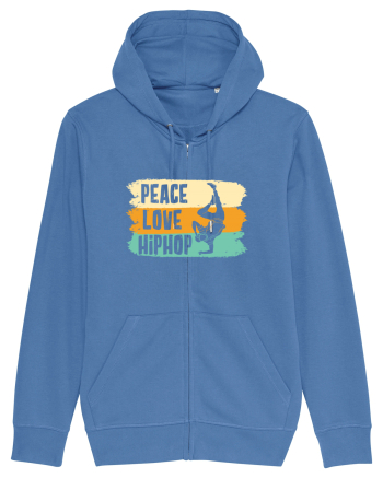 Peace Love Hip Hop Dancing Bright Blue