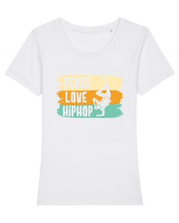 Peace Love Hip Hop Dancing White
