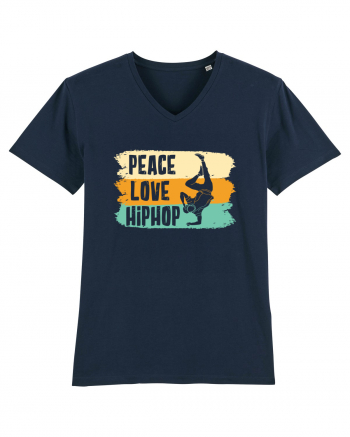 Peace Love Hip Hop Dancing French Navy