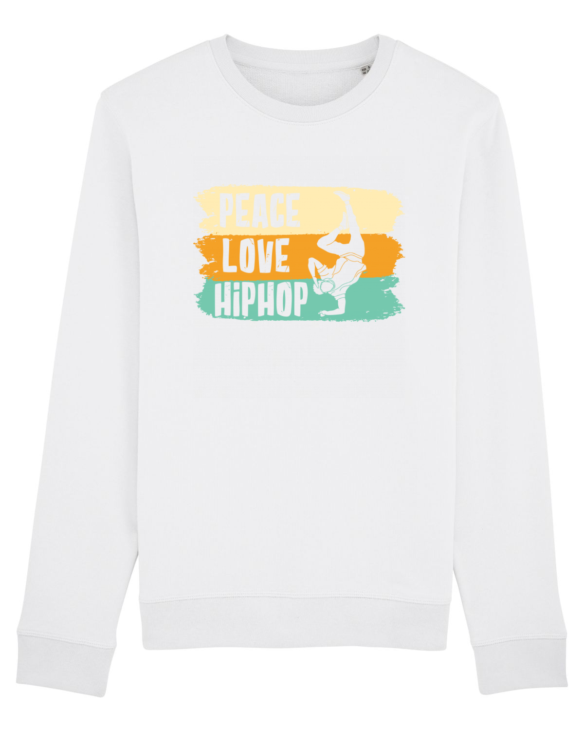 Bluză mânecă lungă Unisex Rise White