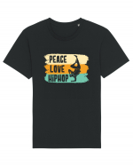 Peace Love Hip Hop Dancing Tricou mânecă scurtă Unisex Rocker