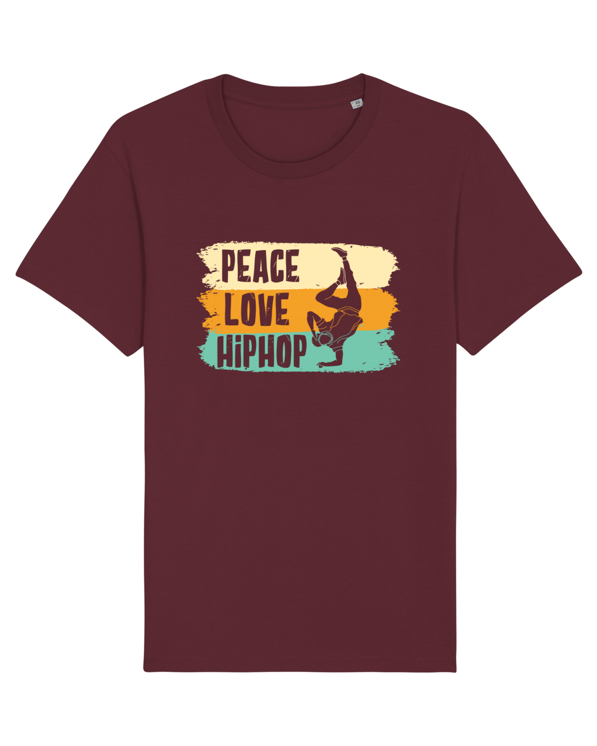 Tricou mânecă scurtă Unisex Rocker Burgundy