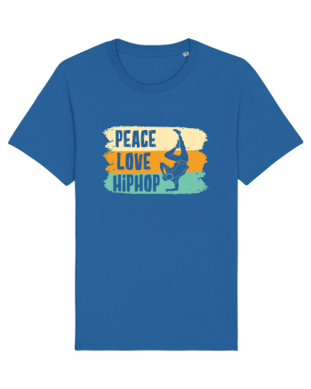 Peace Love Hip Hop Dancing Royal Blue