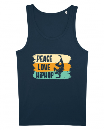 Peace Love Hip Hop Dancing Navy
