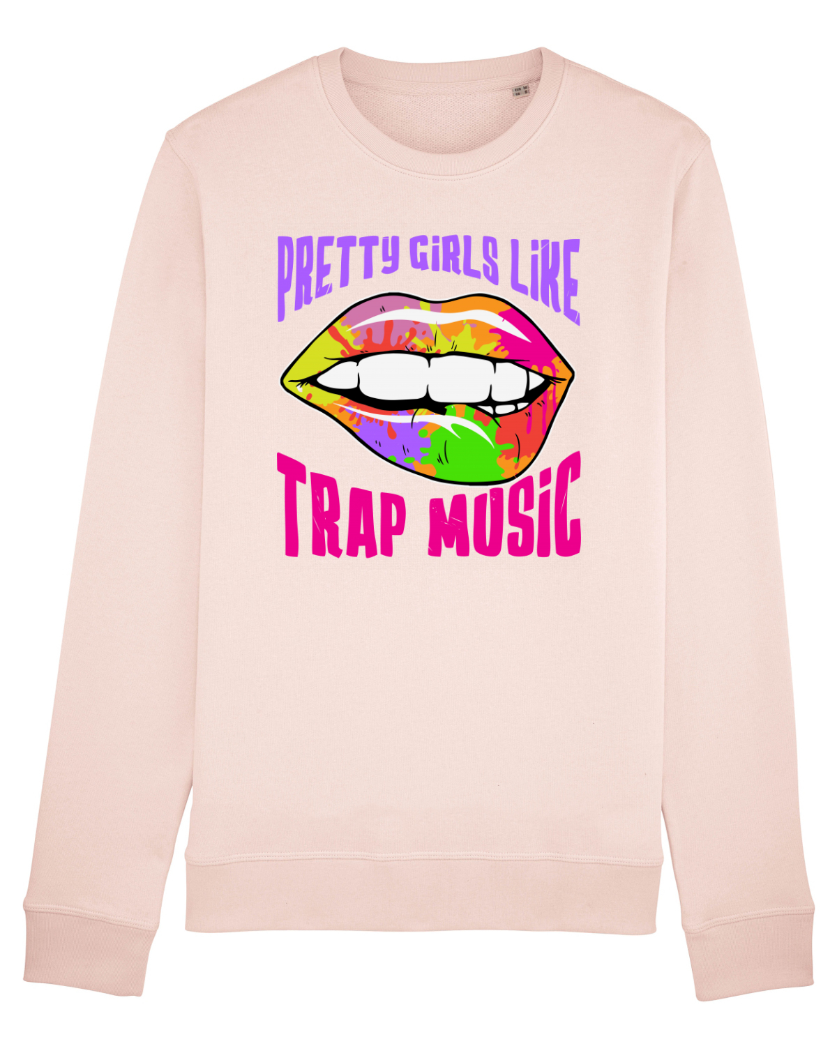 Bluză mânecă lungă Unisex Rise Candy Pink