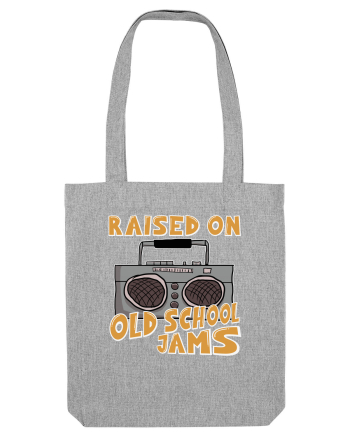 Raised On Old School Jams Hip Hop Heather Grey