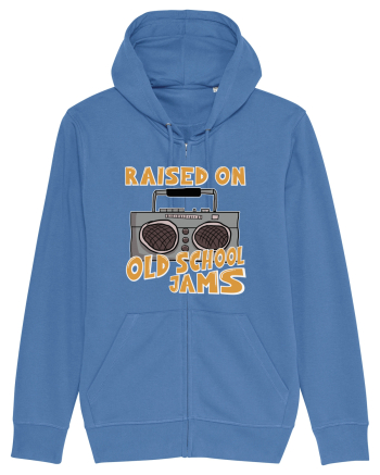 Raised On Old School Jams Hip Hop Bright Blue