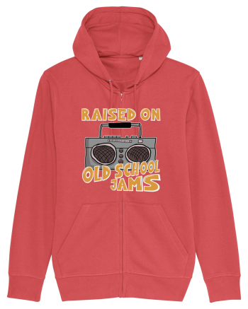 Raised On Old School Jams Hip Hop Carmine Red