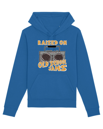 Raised On Old School Jams Hip Hop Royal Blue
