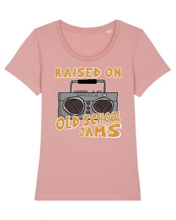 Raised On Old School Jams Hip Hop Canyon Pink