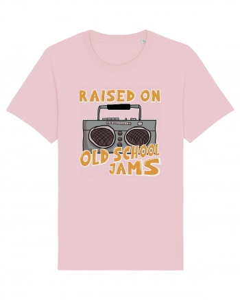 Raised On Old School Jams Hip Hop Cotton Pink