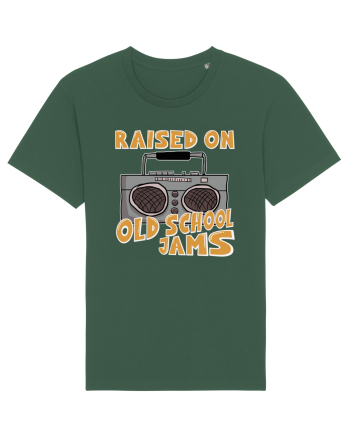 Raised On Old School Jams Hip Hop Bottle Green