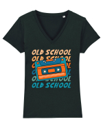 Retro Old School Cool Mixtape Tricou mânecă scurtă guler V Damă Evoker
