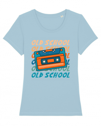 Retro Old School Cool Mixtape Sky Blue