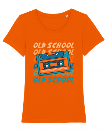 Retro Old School Cool Mixtape Bright Orange