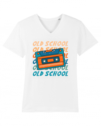 Retro Old School Cool Mixtape White