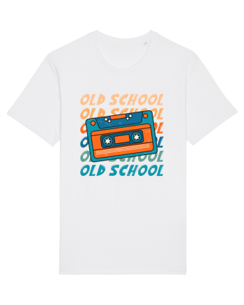 Retro Old School Cool Mixtape White