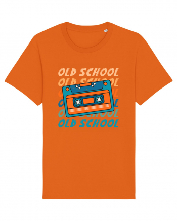 Retro Old School Cool Mixtape Bright Orange