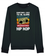 Sometimes I Need To Be Alone And Listen To 80's Hip Hop Bluză mânecă lungă Unisex Rise